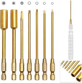 U2a0464 Allinrc 1.5 2.0 2.5 3.0mm Hex Bit Set Allen Wrench Drill Bits Nut Driver 7mm 8mm &