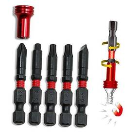 941458 Alltrade Tools Impact Torsion Bit Set Slotted Square Shock-resistant Precision 5 Piece
