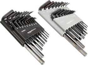 Amazon Basics 672352801446 Allen Wrench/hex Key Set Sae And Metric Sizes 36-piece Black Amazon Basics 672352801446 Allen Wrench/hex Key Set Sae And Metric Sizes 36-piece Black
