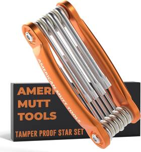 Th100-107 American Mutt Tools Tamper Proof Torx Set Security Star Tool With Hole