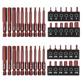 Ymx031 Amm 44-piece Hex Head Allen Wrench Drill Bit Set Metric And Sae S2 Allo