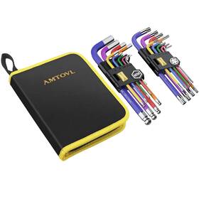 Avl006avluk1 Amtovl 18pcs Hex Key Set Allen Wrench Mertic And Torx Lon