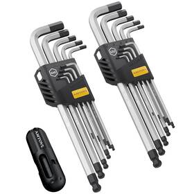 Avl018 Amtovl Hex Key Set Allen Wrench 18pcs Metric And Sae Extra Long
