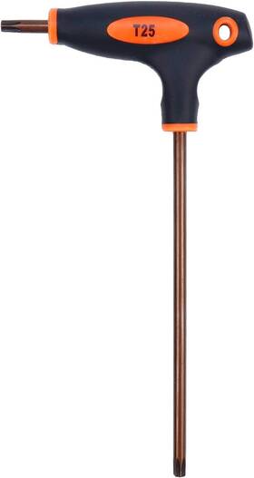 Wq24039 Antrader T25 Torx Screwdriver Anti Tamper Proof Key S2 Steel T-handle Wrench - 1 Pc
