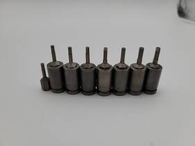 Sz-16a Apex Vintage Dayton O Mixed Lot Of 7 Hex Allen Impact Bit Drivers 3/8 Inch Drive