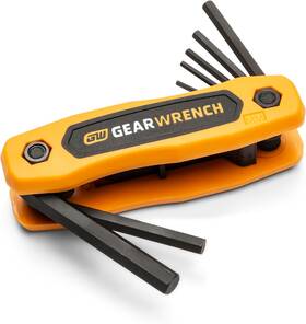 83506 Apex Tool Group Gearwrench 8 Piece Metric Folding Hex Key Set -