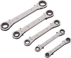 Dt1213 Apollo Tools 5 Piece Metric Steel Ratcheting Wrench Set Includes