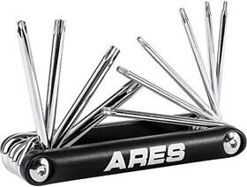 Ares 44000 10-piece Tamper-proof Folding Star Key Set Sizes Include T-6