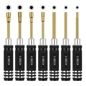 Yz-07-nu Arrarown Rc Tools Kit 7pcs Hex Nut Screwdriver Set With Gold