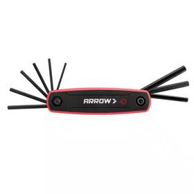 Arrow Fastener 445055346353 Folding Hex Key Set With Metric Measurements- 8 Pieces