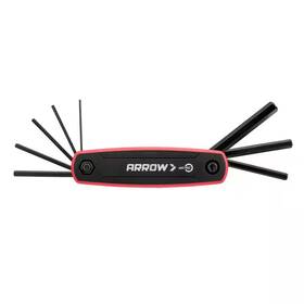 Arrow Fastener 705353287565 Folding Hex Key Set With Sae Measurements- 8-pieces
