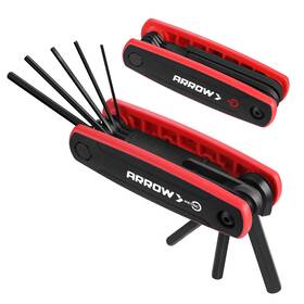 Ht04024 Arrow Fastener 17pc Folding Allen Wrenches Set Multitool Hex Key Sae Metric