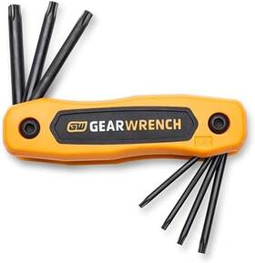 83508 As Shown 099575035081 Gearwrench 8 Piece Torx Folding Hex Key Set -
