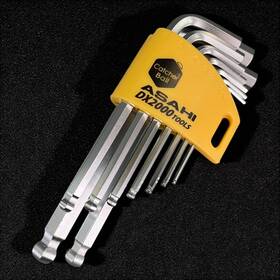 Azks910 Asahi 9-piece Catcher Ball Hex Key Wrench Set Metric Made In Japan