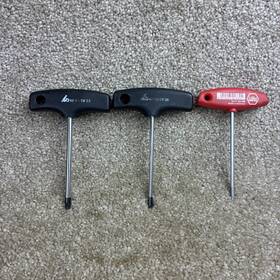 62505 Atorn Wiha And T Handle Torx Wrench Set 3 Pcs.german Made
