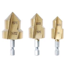 02599001 Autotoolhome 3pack Ppr Lifting Stepped Drill Bit Reamer For Water Pipe Tube Repair