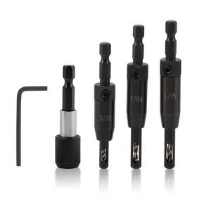 22431582 Axrivonte 3 Pcs Self Centering Drill Bits Set With Bit Holder 3/32 Inch 7/64 1/8 For