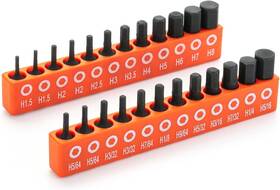 Bates Choice 810108765974 Hex Head Allen Wrench Drill Bit Set 25 Pcs S2 Steel Magnetic 1/4