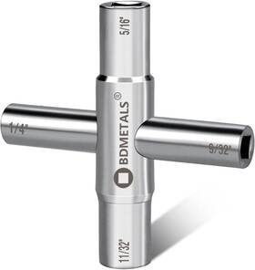 Bdmetals 744759648549 Water Key 4 Way Sillcock Heavy Duty Wrench Sizes