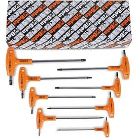 97ttx Beta 014230847665 Set Of 8 T-handle Torx Key With Ergonomic Handle T8 - T40