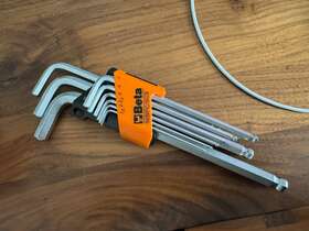96bpc Beta 96bpc/sc9 Set 9 Ball End Chrome Hex Keys In Holder Mm