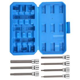 S6tkx0 Bfo 7pc Long Hex Socket Set 3/8 Drive 3-10mm Metric Crv Steel With Case
