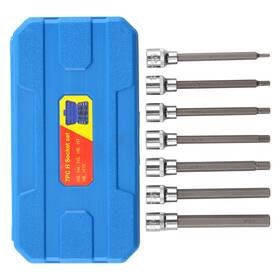 Zx32a5 Bfo 3/8 Drive Hex Socket Set 7pc 3-10mm Crv Steel Long Professional Tools