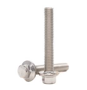 M6-1.0 Binifimux Cf-891 10pcs X 50mm Serrated Flanged Hex M6 Silver