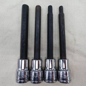 Blphl3838 Blue Point Blue-point Hex Bit Socket Set 3/8 Inch Drive Sae 4pc Blphl Usa 5/16 1/4 7/32