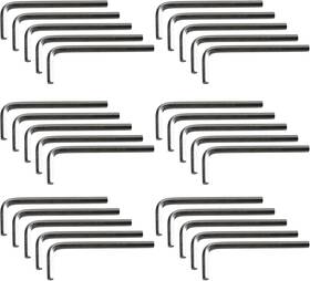 X0432 Bociloy 50pcs 3mm Allen Wrench L-shaped Hex Key Set Metric Hexagon Head Replacem