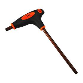 X0492 Bociloy T45 Torx Screwdriver Anti Tamper Proof Key S2 Steel Thandle Wrench Red