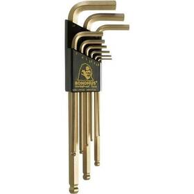 Bondhus 037231380991 38099 Goldguard Ballpoint L-wrench Set - 9 Pc. Metric
