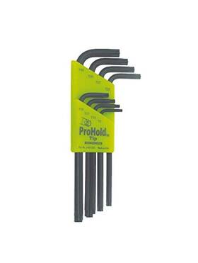 T9-t40 Bondhus 037231718343 71834 Set Of 8 Prohold Star L-wrenches Long Length Sizes