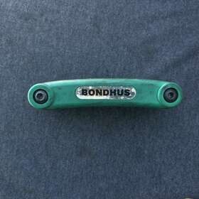 11432 Bondhus 8pcs Folding Ball Star Wrench Set T9 - T40