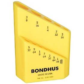 116-18037 Bondhus 18037 - Bondhex Case Holds 13 L-wrenches .050-3/8 Inch 10ea