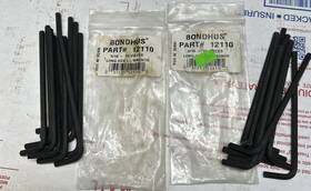 12110 Bondhus 3/16 Inch Hex Keys Allen Wrenches Long Arm Inch/sae Usa New Open Item