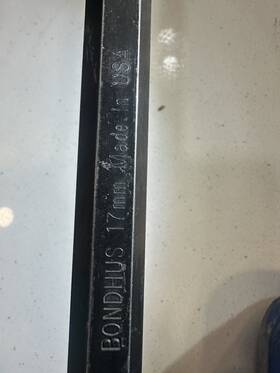 12986 Bondhus Long Ball End 17mm Hex Allen L-wrench Fast Shipping Usa