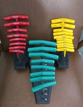 33034 Bondhus 13389 13390 26pc T Handle Hex Wrench Set Torx Metric Sae Standard Made In Usa