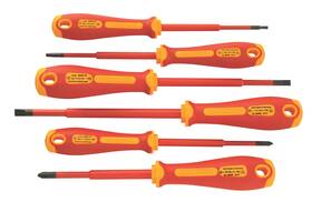 1675803680 Bondhus Set 6 Insulated Slim Slotted And Phillips Screwdrivers 1/8 5/32 7/32 &