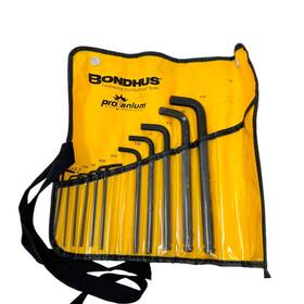 17829b Bondhus 12 Pcs Protanium High Torque Steel 0.05 To 7/16 In L Key Hex Set