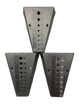 17934.17935.17936 Bondhus T-handle Wrench Stand Tray Set Universal Metric Torx Sae Made In Usa