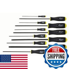 B000e7zmrk Bondhus 10737 Set Of 11 Balldriver Screwdrivers Proguard Finish Long Length S