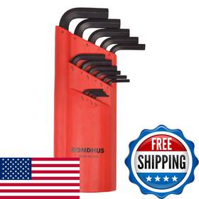 B000e7zmse Bondhus 10995 Set Of 15 Balldriver L-wrenches Proguard Finish Sizes 1.27-10mm