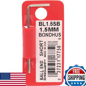 B07cxn57dl Bondhus Bondas Bl1.5sb Ball Point L-wrench Short Plated 0.06 Inch 1.5 Mm