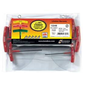 Bondhus Htx60m 13348 Set Of 6 Hex T-handles Sizes 2-6mm
