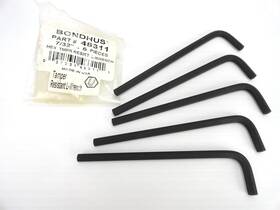 48311 Bondus Pack Of 5 - Bondhus 7/32 Inch Hex Temper Resist. L Wrench With Proguard Finish