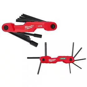 48-22-2180-48-22-2184 Branded Electricians Sae And Torx Folding Hex Key Set 19-piece