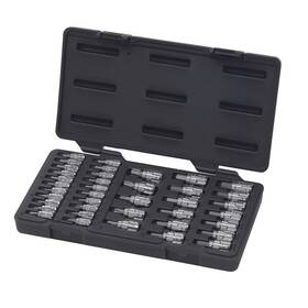 890040 Branded 39 Pc. 1/4 Inch And 3/8 Drive Pass-thru 13 Millimeter Black