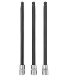 Hb06b-3l Branded Bzt 6mm Hex Bit Socket/allen Driver Three Pack 1/4 Inch Drive Long Ball End Tool