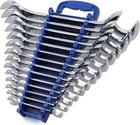 Wr-021 Branded 14-piece Premium Angle Head Open End Wrench Set Chrome Vanadium Steel